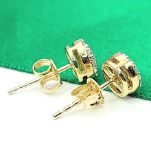 Load image into Gallery viewer, Ladies Yellow Gold 9ct (375,9k) Natural 22x Diamond Chips (0.50ct) Round Studs
