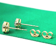 Load image into Gallery viewer, Ladies Yellow Gold 9ct (375,9k) Natural 22x Diamond Chips (0.50ct) Round Studs
