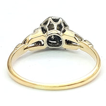 Load image into Gallery viewer, Ladies Yellow Gold 18ct(750,18K) Vintage Old European Cut Natural Diamonds Ring
