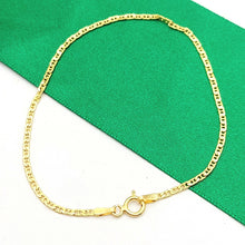 Load image into Gallery viewer, Ladies Italian Yellow Gold 14ct (585, 14K) Dainty Mariner Curb Bracelet
