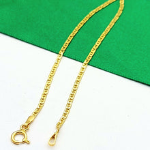 Load image into Gallery viewer, Ladies Italian Yellow Gold 14ct (585, 14K) Dainty Mariner Curb Bracelet
