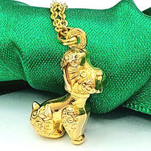 Load image into Gallery viewer, Toy Poodle Yellow Gold 9ct (375, 9K) Rare Handmade High Quality Dog Pendant
