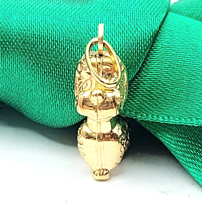 Toy Poodle Yellow Gold 9ct (375, 9K) Rare Handmade High Quality Dog Pendant