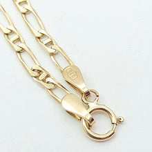 Load image into Gallery viewer, Ladies Italian Yellow Gold 9ct (375, 9K) Dainty Curb &amp; Mariner Link Bracelet
