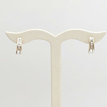 Load image into Gallery viewer, Ladies Yellow Gold 9ct (375,9k) Natural Baguette Cut Channel Set Diamond Studs
