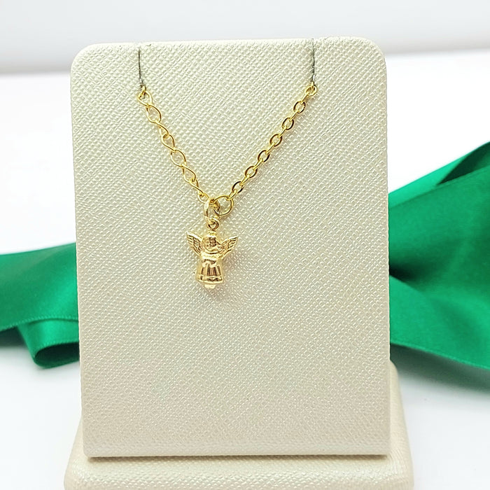 Little Angel Yellow Gold 9ct (375, 9K) Rare Handmade High Quality Pendant