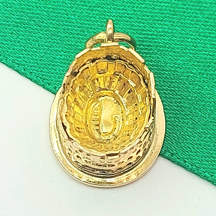 Rome Colosseum Yellow Gold 18ct (750, 18K) Rare Solid Artisan Vintage Pendant