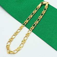 Load image into Gallery viewer, Ladies Yellow Gold 9ct (375, 9K) Rare Criss-Cross Curb Link Bracelet
