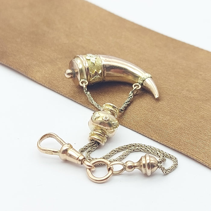 Antique Cornucopia 'Horn Of Plenty" Rose Gold 9ct (375,9K) High Quality Pendant