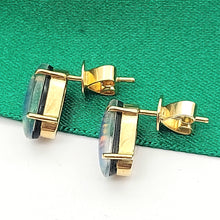 Load image into Gallery viewer, Ladies Yellow Gold 18ct (750, 18k) High Quality Solitaire Oval Opal Studs
