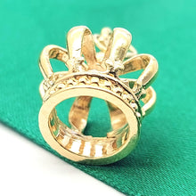Load image into Gallery viewer, Antique Artisan Crown Yellow Gold 18ct (750, 18K) Solid High Quality Pendant
