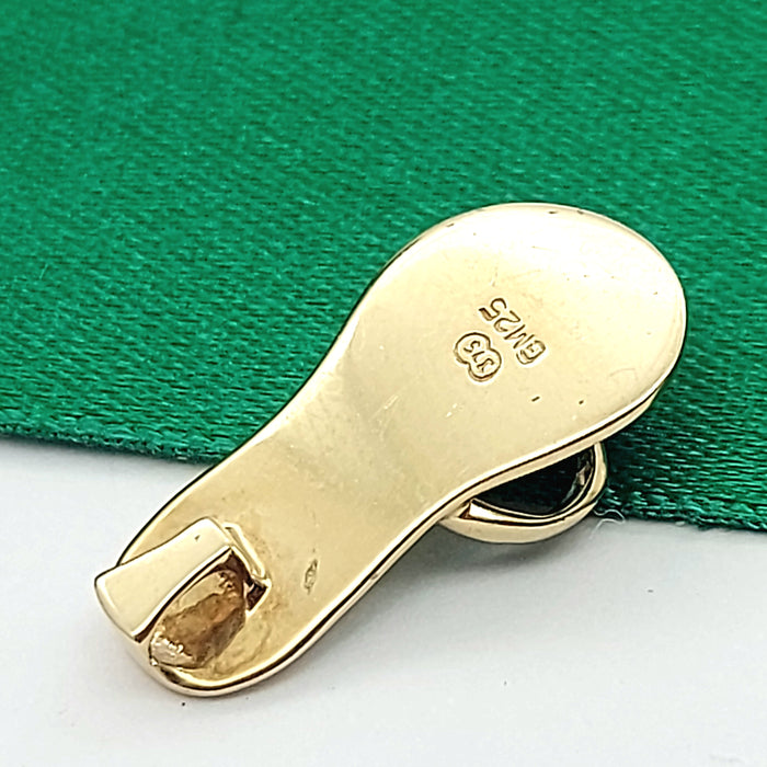 Floral Sandal Diamond Chip Yellow Gold 9ct (375, 9K) High Quality Charm/Pendant