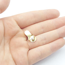 Load image into Gallery viewer, Floral Sandal Diamond Chip Yellow Gold 9ct (375, 9K) High Quality Charm/Pendant
