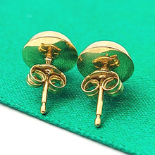 Load image into Gallery viewer, Ladies Yellow Gold 9ct (375, 9K) Round Half Ball Dome Stud Earrings
