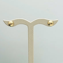 Load image into Gallery viewer, Ladies Yellow Gold 9ct (375, 9K) Round Half Ball Dome Stud Earrings
