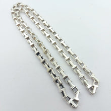 Load image into Gallery viewer, Tiffany &amp; Co Sterling Silver (925) Retired &#39;T&#39; Square Link Chain Necklace
