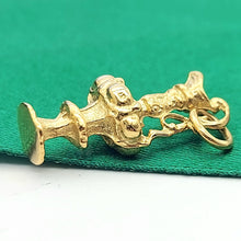 Load image into Gallery viewer, Water Fountain Yellow Gold 18ct (750, 18K) Rare Solid Artisan Antique Pendant
