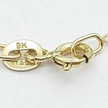 Load image into Gallery viewer, Ladies Italian Yellow Gold 9ct (375, 9K) Dainty Flake Link Necklace
