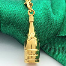 Load image into Gallery viewer, Champagne Bottle Yellow Gold 9ct (375, 9K) Rare High Quality Pendant
