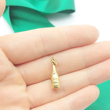 Load image into Gallery viewer, Champagne Bottle Yellow Gold 9ct (375, 9K) Rare High Quality Pendant
