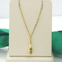 Load image into Gallery viewer, Champagne Bottle Yellow Gold 9ct (375, 9K) Rare High Quality Pendant
