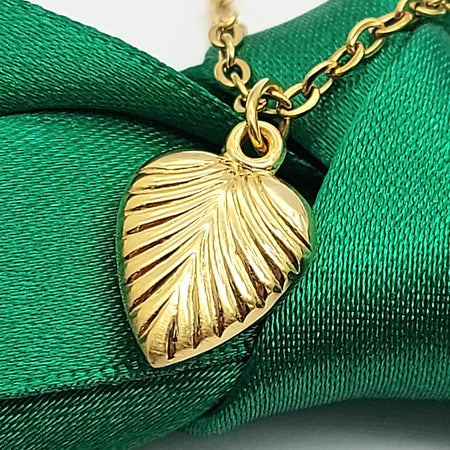 Rib-Cage Heart Yellow Gold 9ct (375, 9K) Rare High Quality Pendant