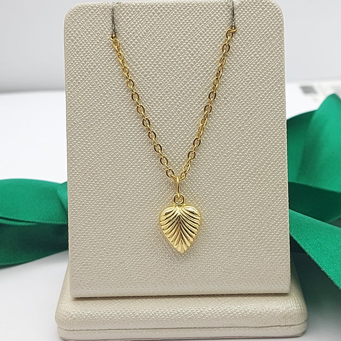 Rib-Cage Heart Yellow Gold 9ct (375, 9K) Rare High Quality Pendant