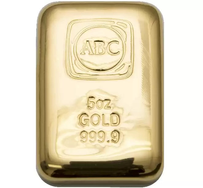 5oz ABC Bullion Gold Cast Bar