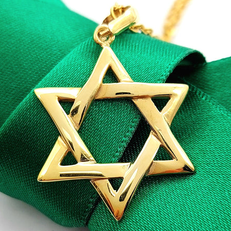 Star of David Yellow Gold 9ct (375, 9K) Religious Pendant