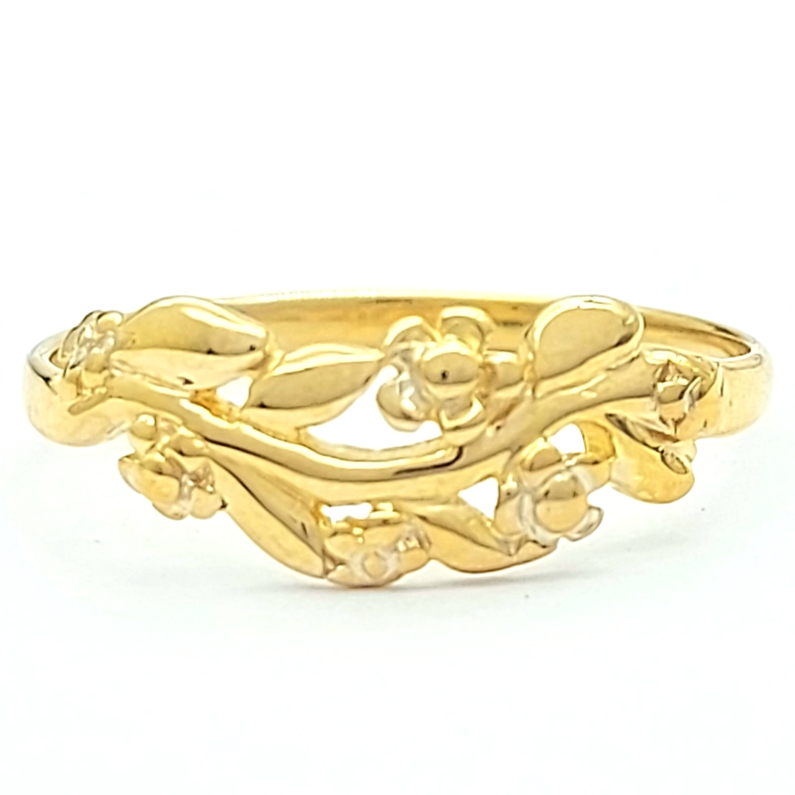 Ladies Yellow Gold 9ct (375, 9K) Floral Vine High Quality Ring