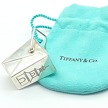 Tiffany & Co Chinese Takeout Box Sterling Silver (925) Retired Pillbox Pendant