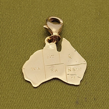 Unisex Handmade Yellow Gold 14ct (585, 14K) Unique Rare Australia Charm