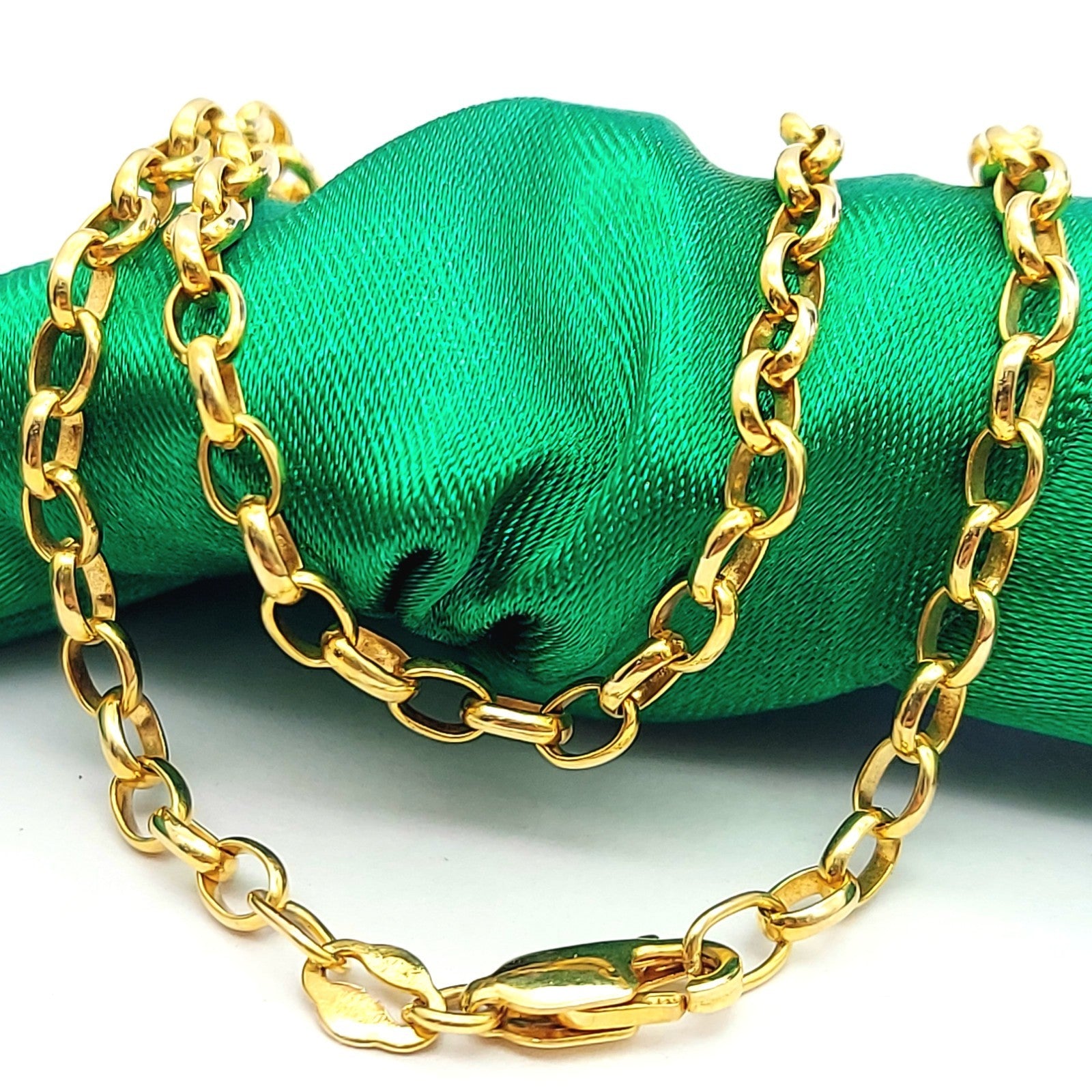 MHJ Belcher Link Yellow Gold 10ct (417, 10k) Chain Necklace