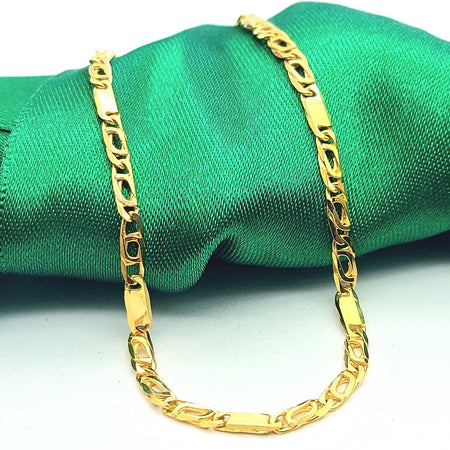 Ladies Yellow Gold 9ct (375, 9K) Dainty Bird Eye's Link Bracelet
