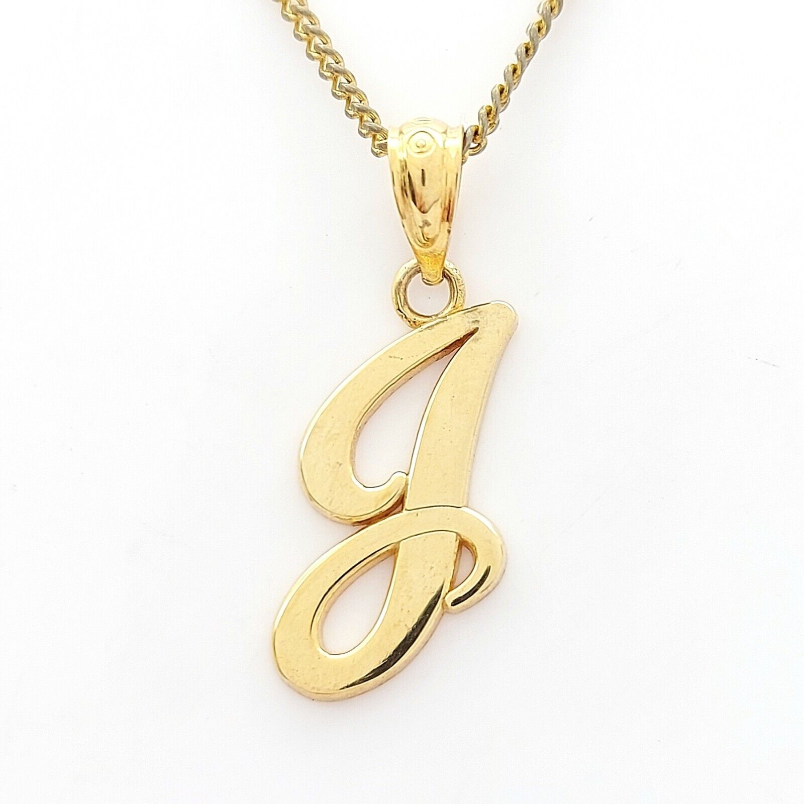 Ladies Yellow Gold 9ct (375, 9K) High Quality Cursive 'g' Pendant