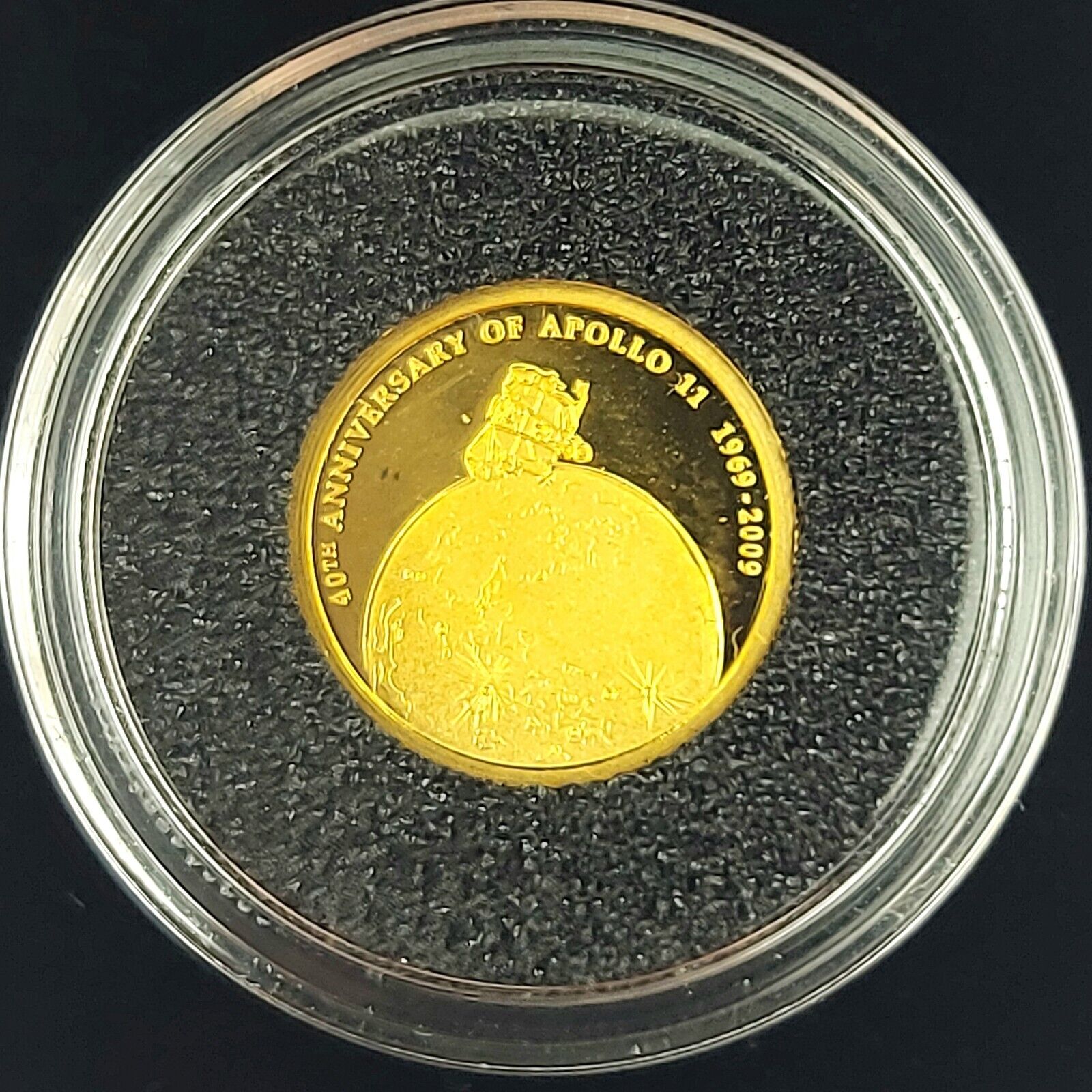 2009 1/20 Oz 999. 24k Fine Gold Cook Islands 40th Anniversary Of Apollo 11 Coin