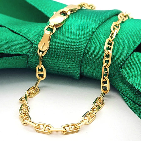 Mariner Anchor Link Yellow Gold 9ct (375, 9K) High Quality Bracelet