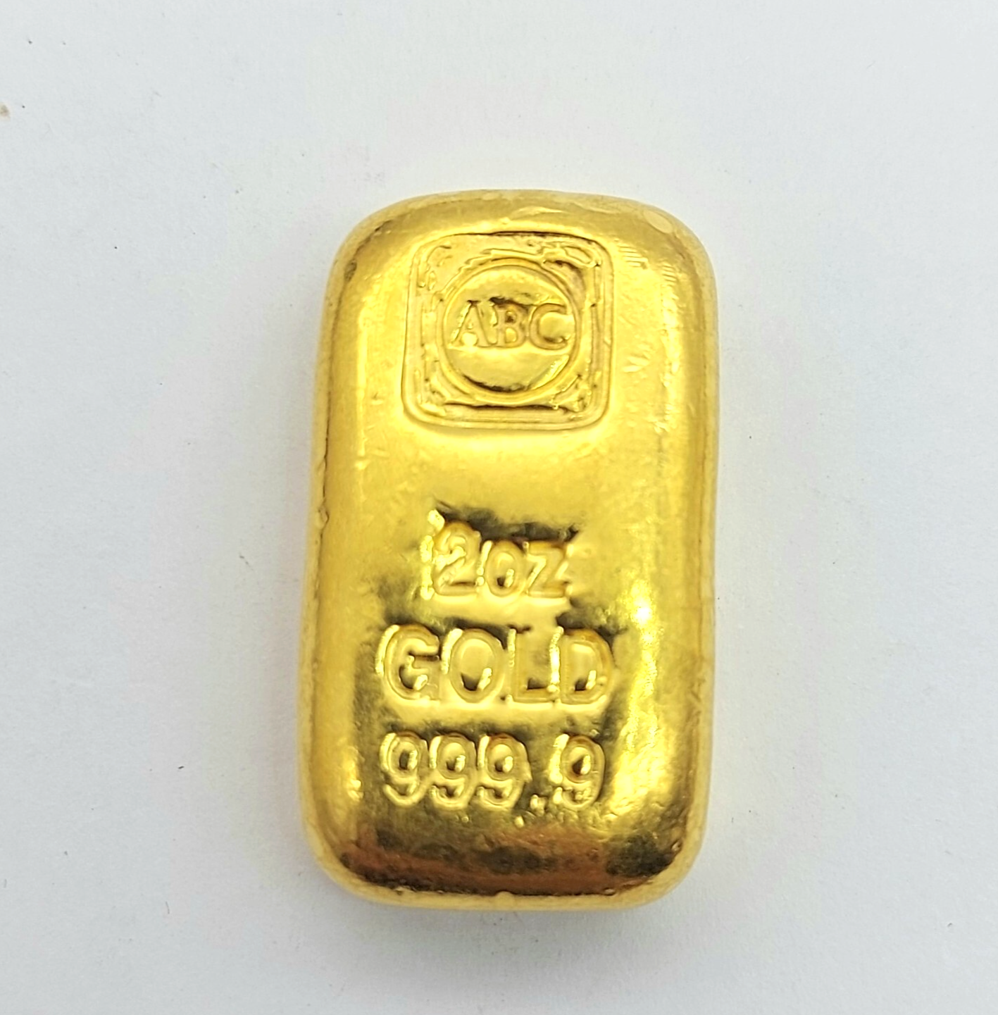 ABC BULLION (24k, 999.9) Fine Gold Cast Bar (2oz)