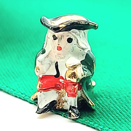 Antique Pirate Yellow Gold 9ct (375, 9K) Enamel Rare Handmade Charm / Pendant