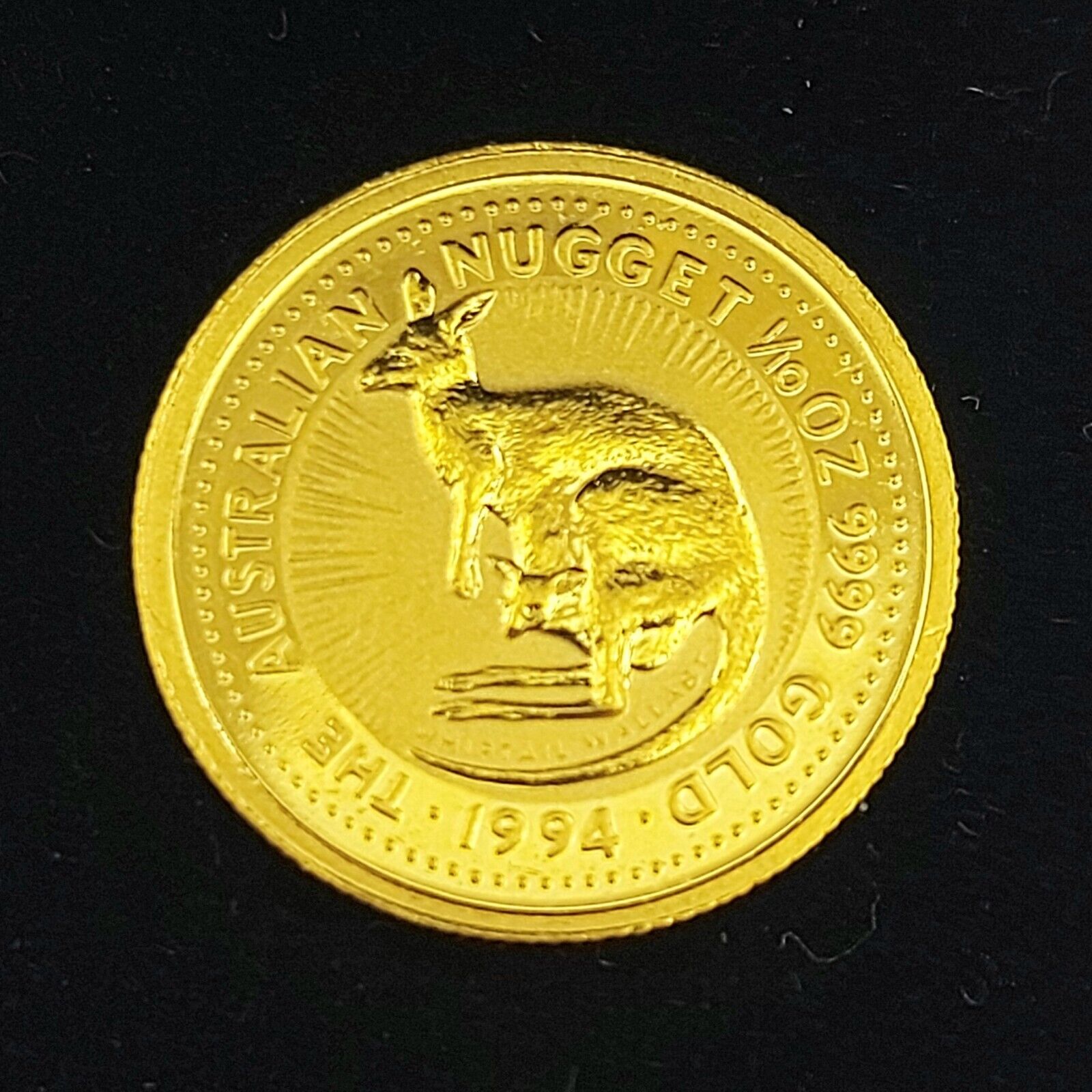 1994 1/10 Oz 999. 24k Fine Gold $15 Australian Nugget Series Kangaroo Coin