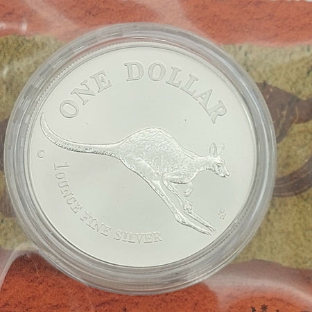 1994 Silver Kangaroo One Troy Ounce $1 Silver Coin