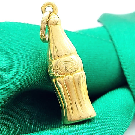 Yellow Gold Coca Cola Bottle 9ct (375,9k) Unique Pendant