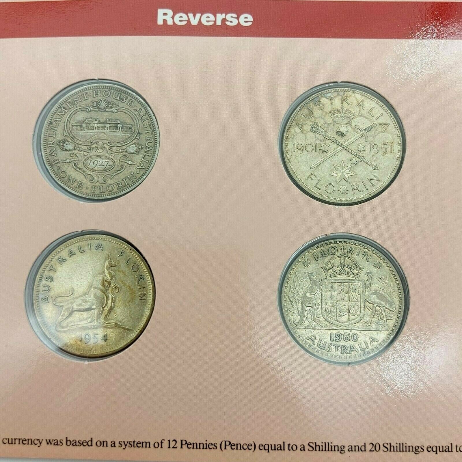 1927 - 1963 Commemorative and Regular Florins - Australian Pre-Decimal Coin Set