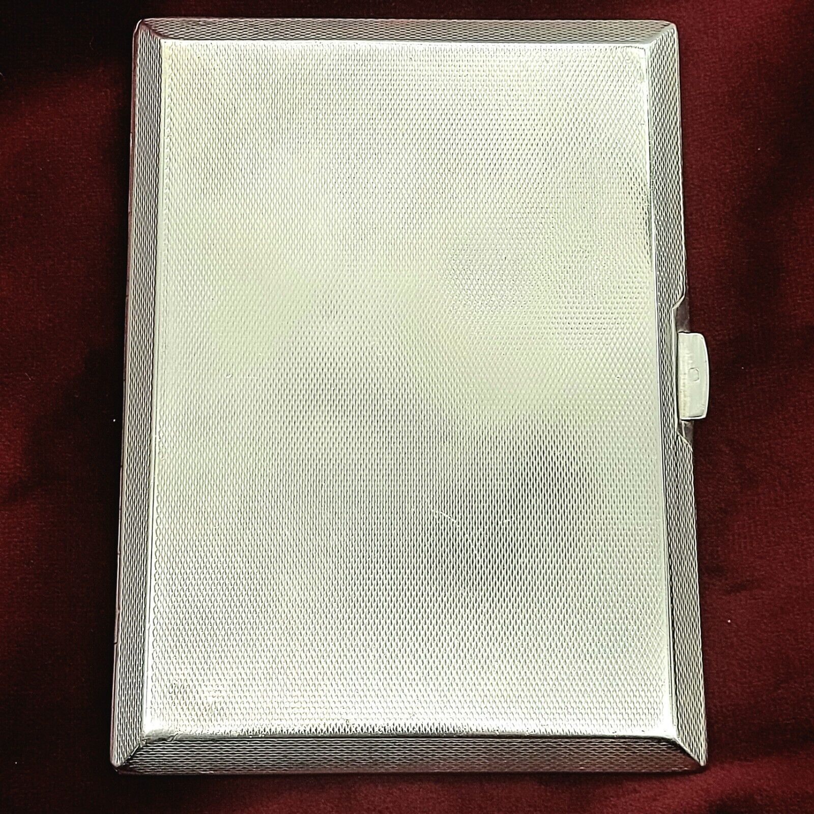 Solid (925) Sterling Silver (150g) 1930s J.H.W Birmingham Antique Cigarette Case