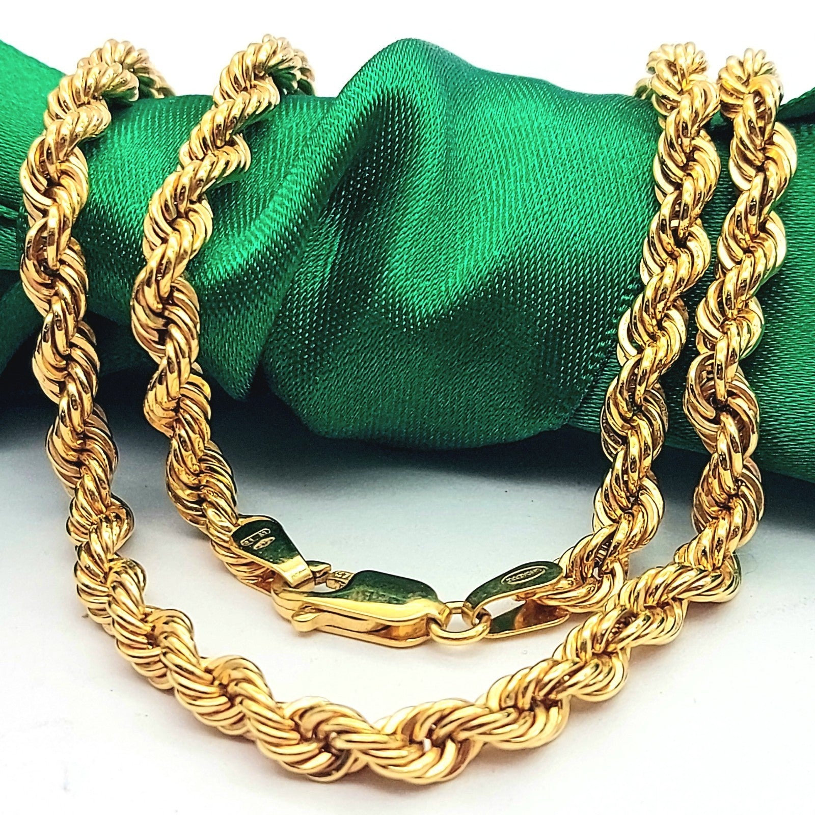 Ladies Yellow Gold 9ct (375, 9K) UNOAERRE Twisted Rope Chain Necklace