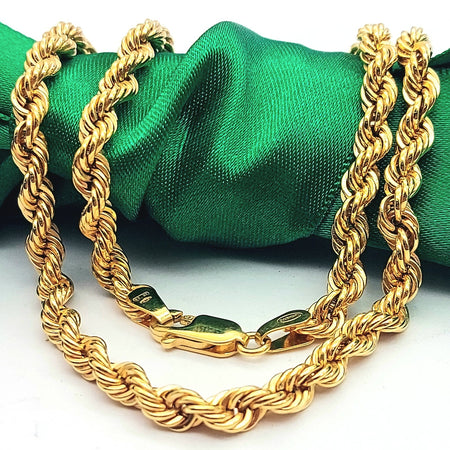Ladies Yellow Gold 9ct (375, 9K) UNOAERRE Twisted Rope Chain Necklace