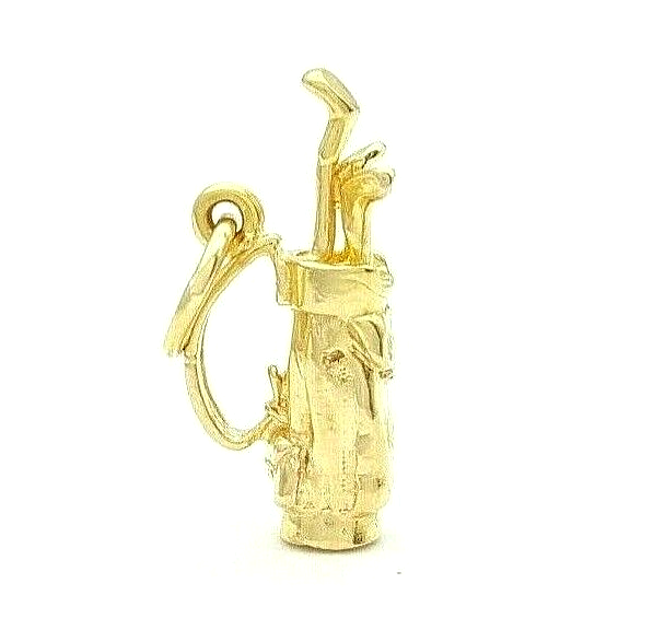 Club Set Solid Yellow Gold 9ct (375, 9K) High Quality Handmade Rare Pendant