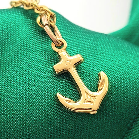 Anchor Yellow Gold 10ct (417, 10K) High Quality Pendant/Charm