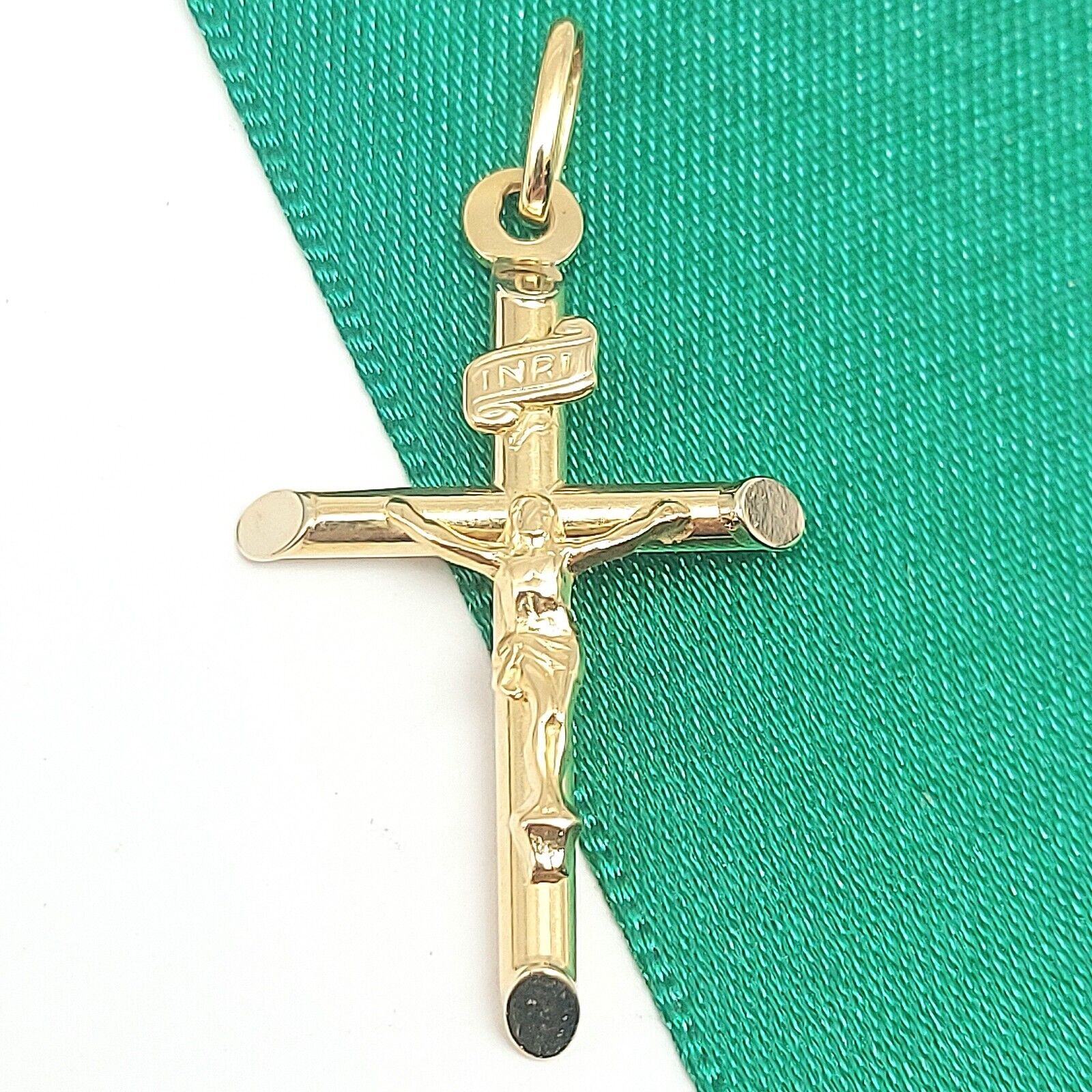 Unisex Yellow Gold 18ct(750,18K) High Quality Jesus Christ Crucifix Pendant
