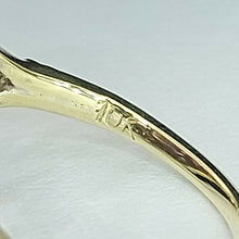 Load image into Gallery viewer, Ladies 10ct (417, 10k) White &amp; Yellow Gold Tourmaline &amp; Diamond Chip Dress Ring
